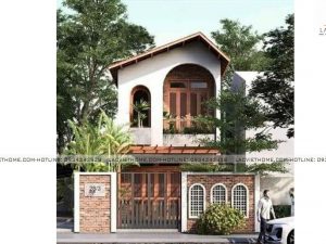 Mẫu thiết kế nhà liền kề 2 tầng đẹp hiện đại LK203