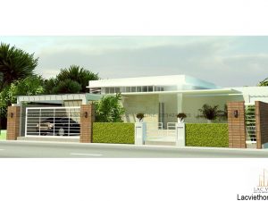 Mẫu thiết kế biệt thự 1 tầng đẹp BT113