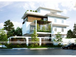 Mẫu thiết kế biệt thự 3 tầng đẹp hiện đại BT323