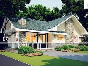 Mẫu thiết kế biệt thự 1 tầng đẹp BT115
