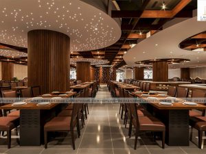 Mẫu Thiết kế nội thất nhà hàng Buffet Poseidon